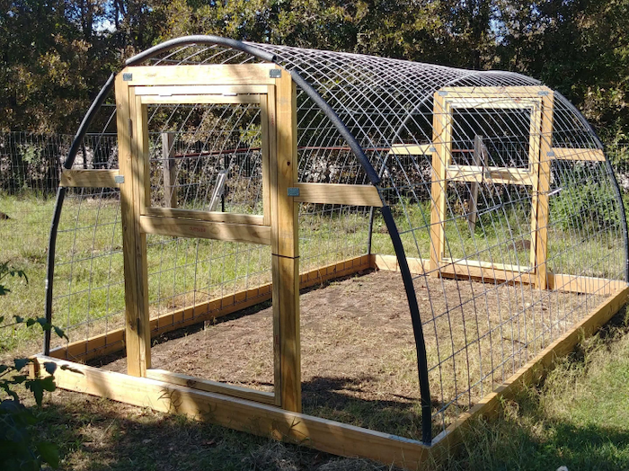 hoop house garden