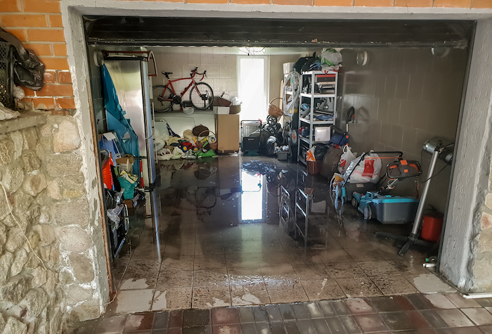 flooded garage