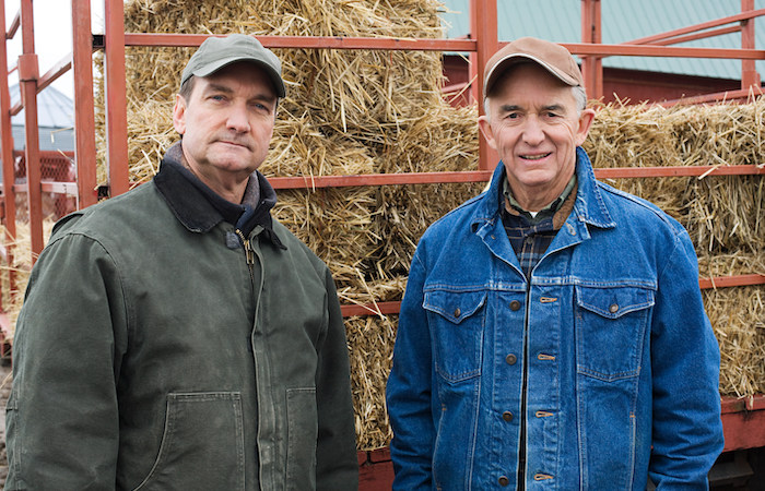 two farmers son and grandfather